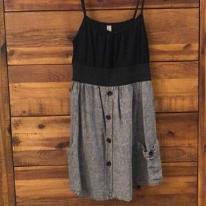 Black and Gray Summer Dress